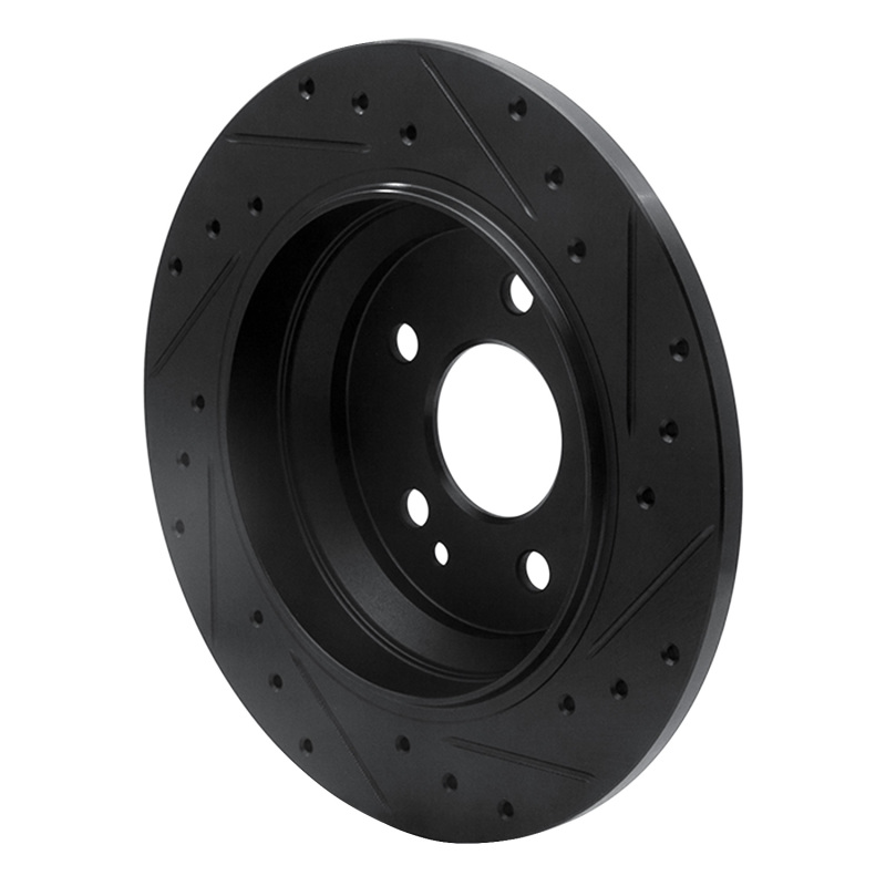 Mercedes-Benz Metris Brake Rotor (1) - Rear Left - R1 Concepts - Drilled & Slotted - Black - `16-`23